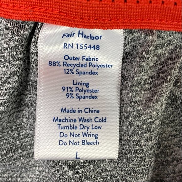 Fair Harbor The Ozone Board Shorts Men's Large Swim Trunks Red Blue - Picture 8 of 14